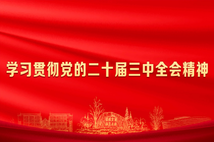 【學習貫徹黨的二十屆三中全會精神】
